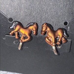 Horse Clip on earrings